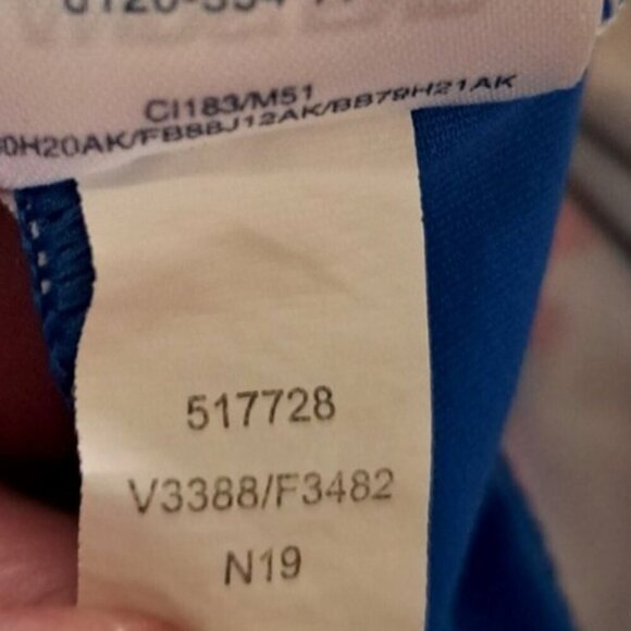 Lands' End Women 16 Tankini Top Blue Floral Soft Cup Swimwear Adjustable Straps - Picture 6 of 6